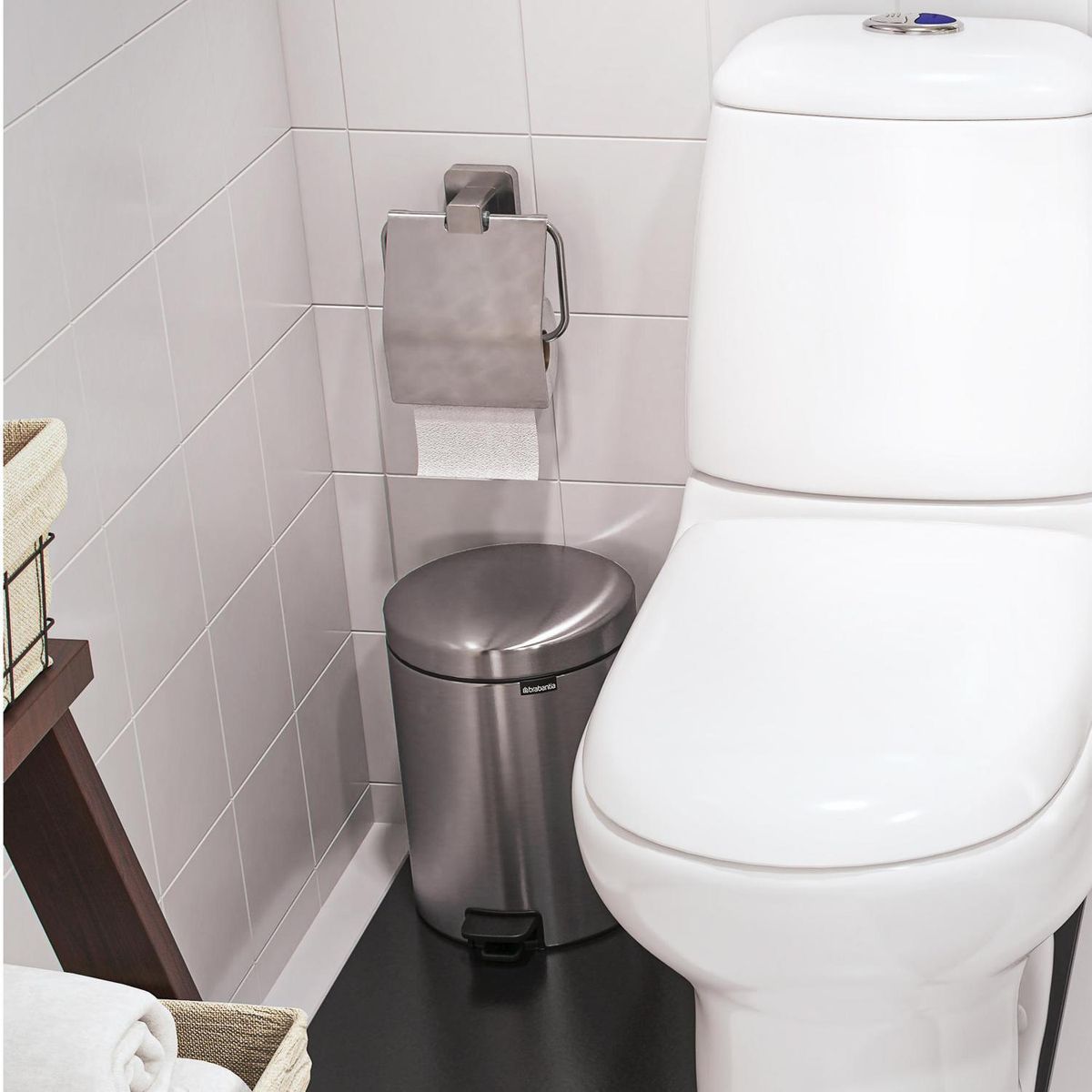 Papeleira com Tampa Malta Inox Sensi Dacqua, marca Sensi Dacqua - Foto 2