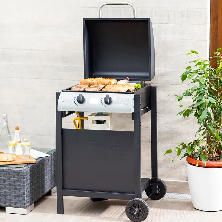 meKILLER BURNER II 6袋セット Churrasqueira a Gás com 2 Queimadores Aço Preto Karson - Sodimac