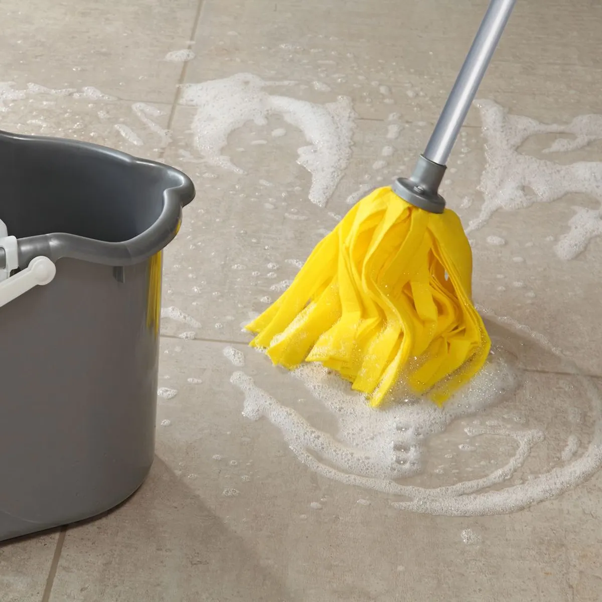 Mop Multiuso com Tiras com Cabo Amarelo, marca Alklin - Foto 2