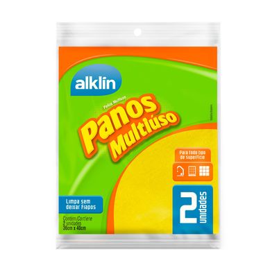 Pano de Microfibra Multiuso 2 Unidades 40x36cm Amarelo 