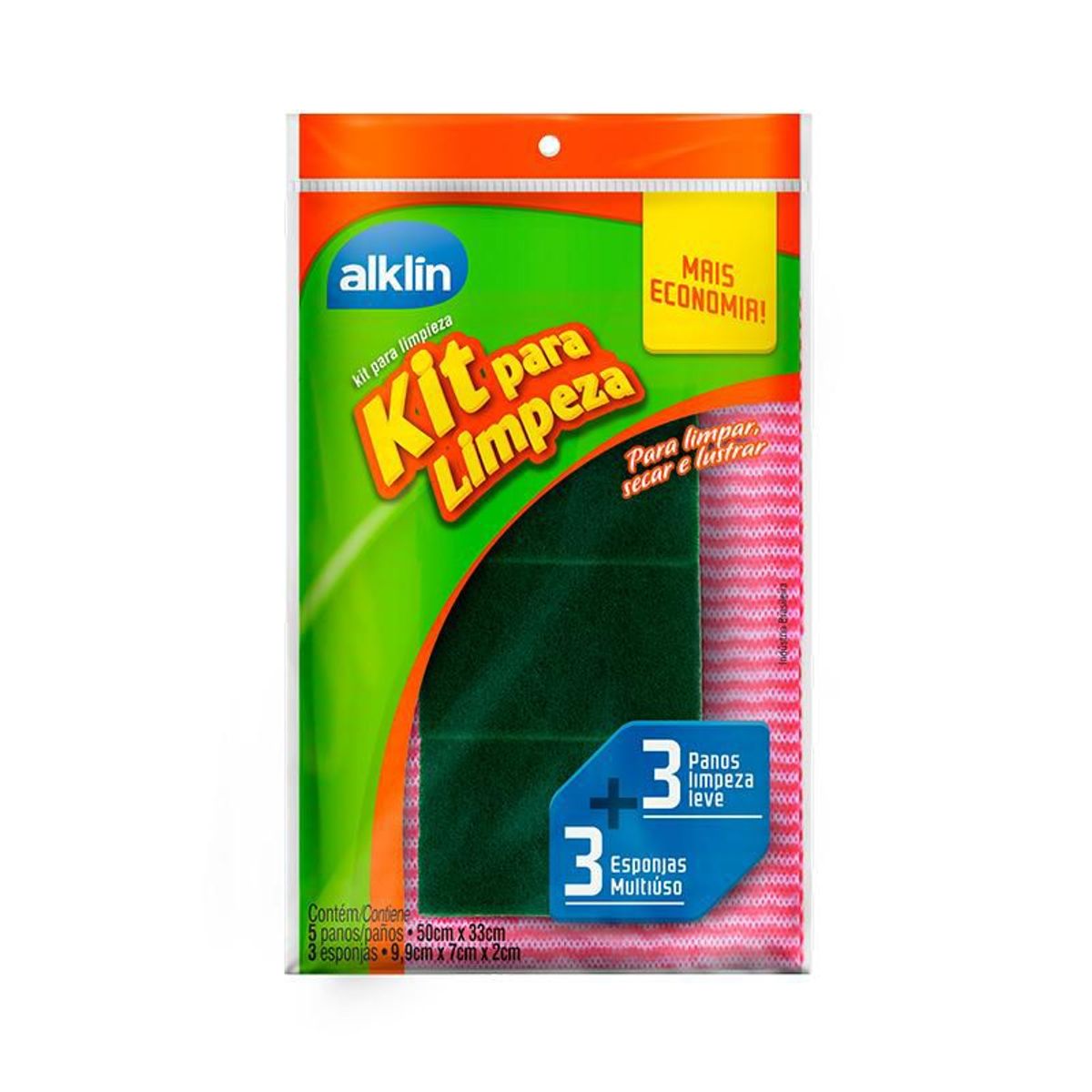 Kit para Limpeza, Rosa, marca Alklin - Foto Principal