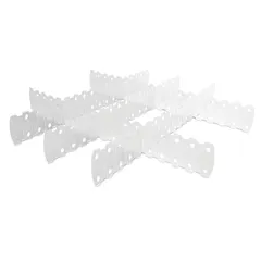 Divisória de Gaveta 5 Peças Branco 0,8x6,1x46,5cm