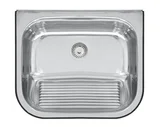 Tanque de Parede Aço Inox Polido, Inox, 50x40