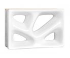 Tijolo Vazado Esmaltado Rama 23x16,8cm Branco