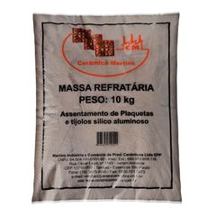 Massa Refratária Seca 10Kg Cinza