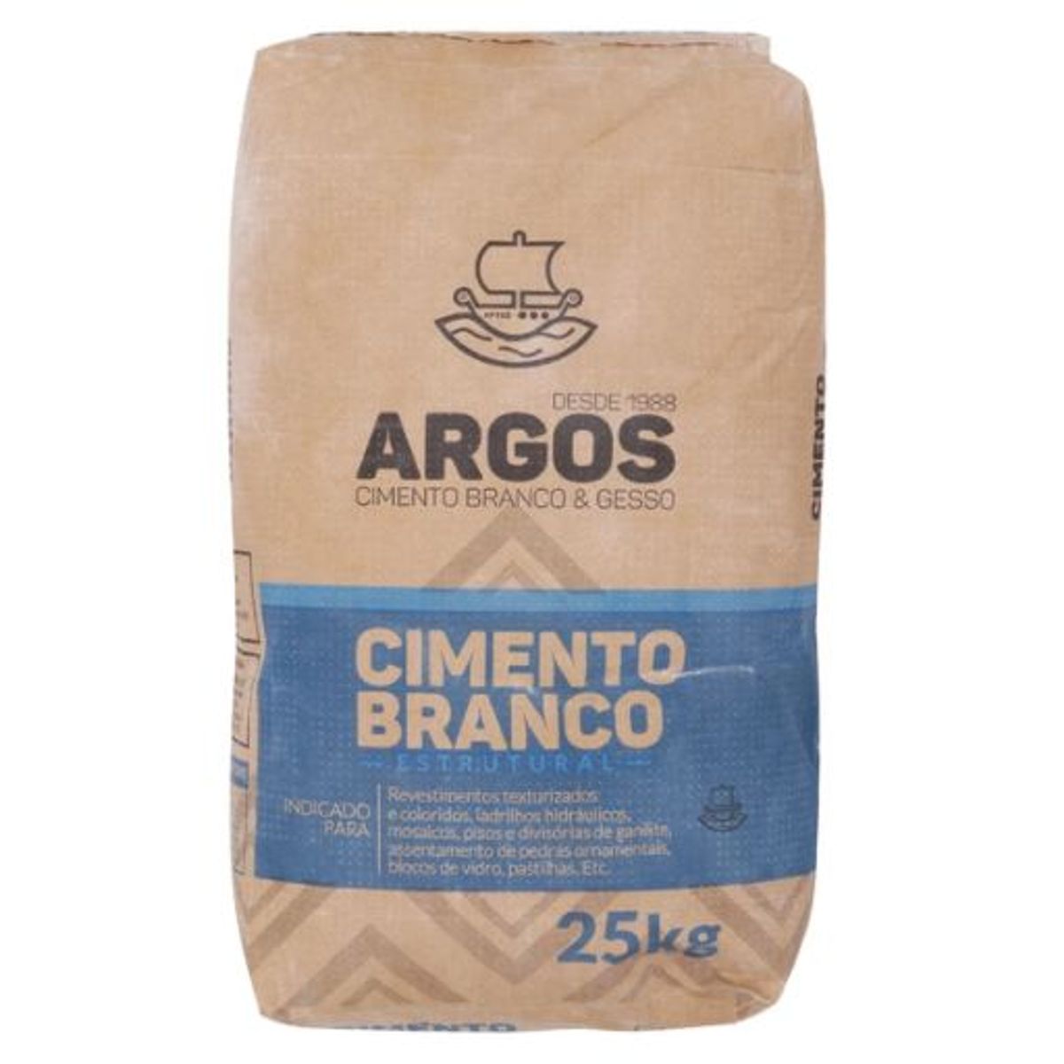Cimento Branco Estrutural 25kg Argos, marca Argos - Foto Principal