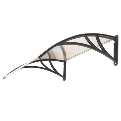 Toldo de Policarbonato 70x120cm Cinza