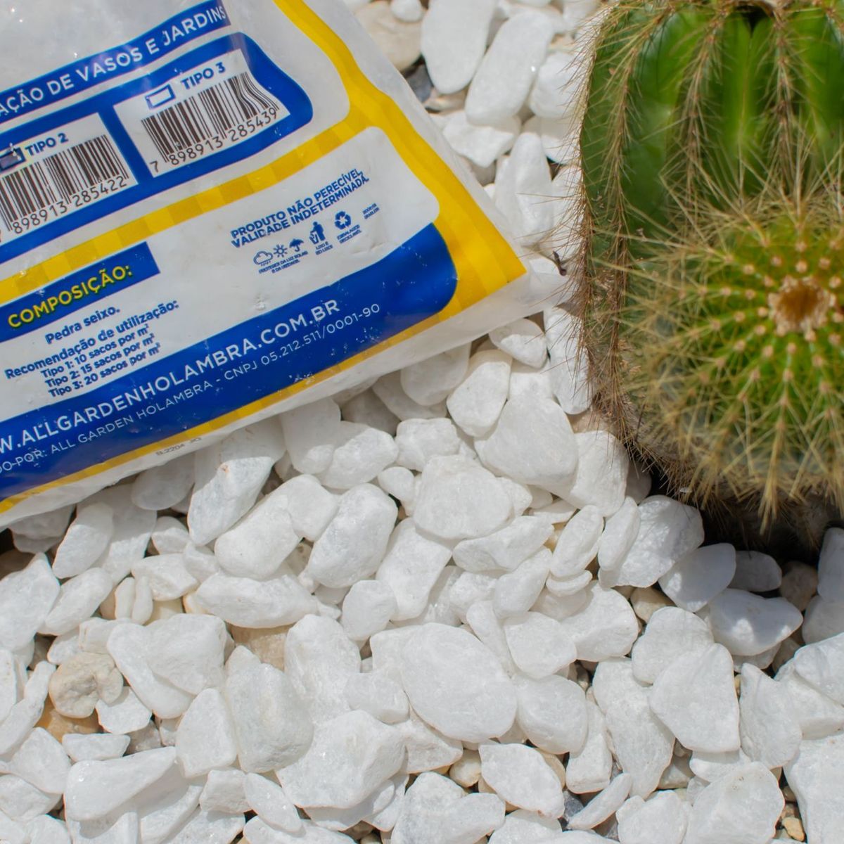 Pedras Seixo para Decoração tipo 01 saco 5Kg, marca All Garden - Foto 2