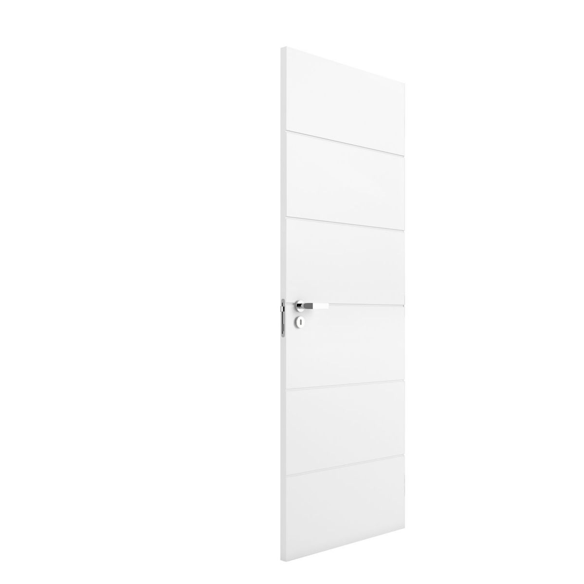 Folha de Porta Frisada Madeira Solida MDP Branco UV Acabado 210x70x3,5cm Bella, marca Vert - Foto Principal