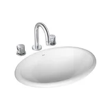 Cuba Sobrepor Oval L65 17 Branco 430x310mm