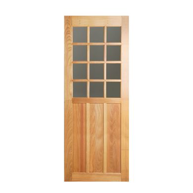 Folha de Porta Madeira Macica Tauari Natural 210X72X3,5cm Veneza Wood Glass