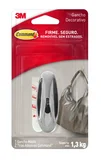Gancho Adesivo Design 3M Command Cromado Médio - 1 unidade