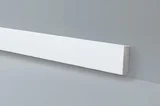 Rodapé Liso Reto 5x1,3cm Barra 244cm Poliestireno Para Pintura WB5