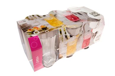 Jogo de Copos Long Drink pera 6 Peas 360ml Transparente
