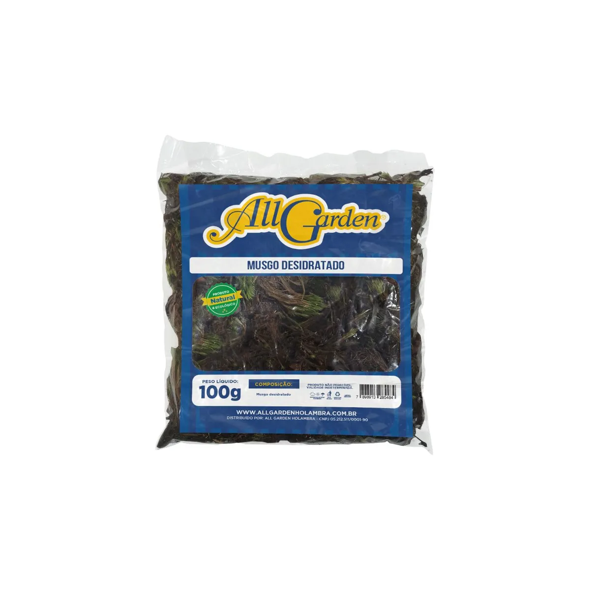 Musgo Desidratado saco 100g, marca All Garden - Foto Principal