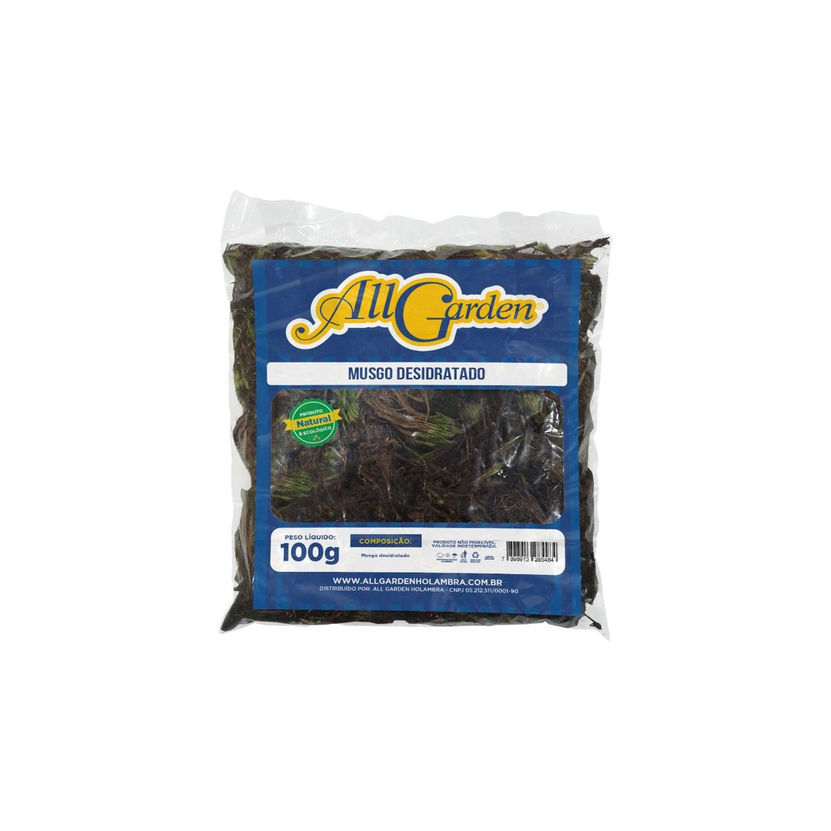 Musgo Desidratado saco 100g, marca All Garden - Foto Principal