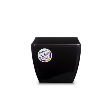 Vaso Oxford 12 Quadrado, Preto