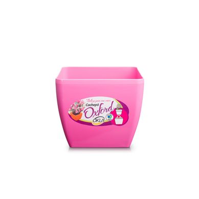 Vaso Oxford 12 Quadrado, Rosa