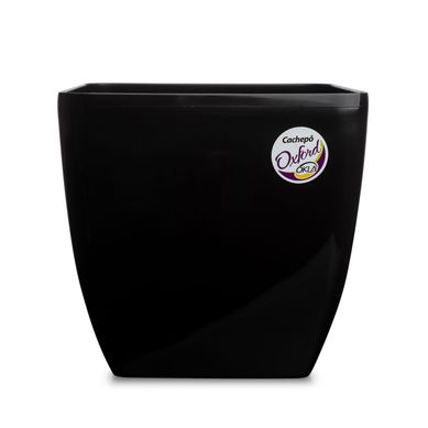 Vaso Oxford 20 Quadrado, Preto