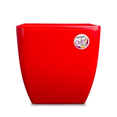 Vaso Oxford 20 Quadrado, Vermelho