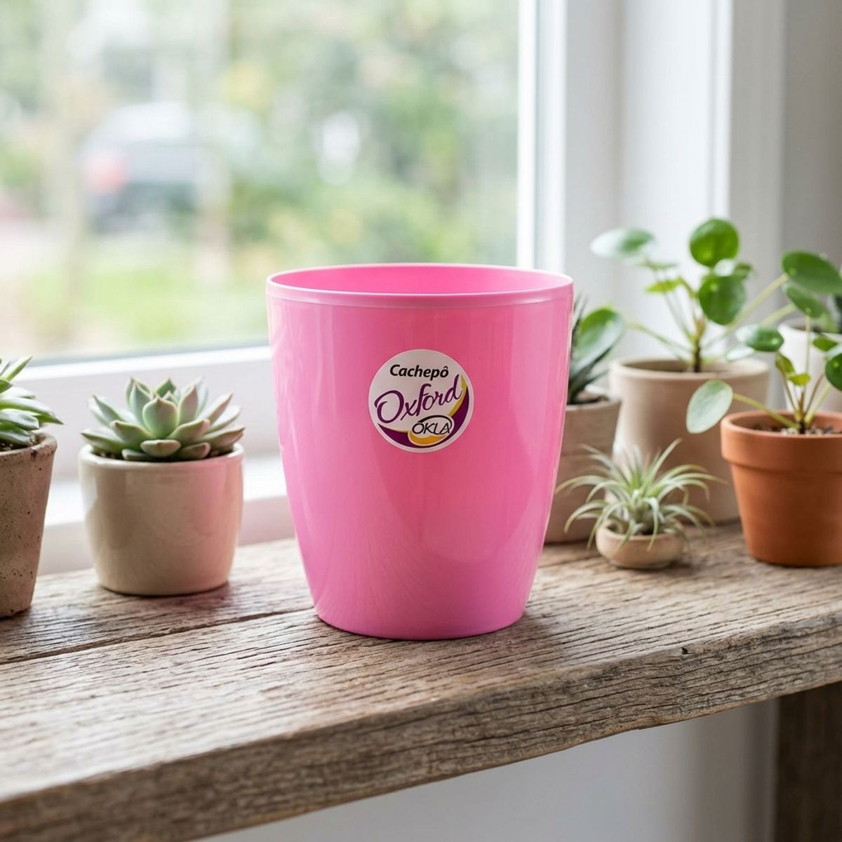 Vaso Oxford 11 Alto, Rosa, marca Fg Import - Foto 2