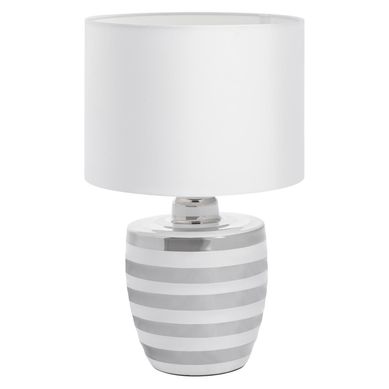 Luminria Mesa 1L Branco e Cinza