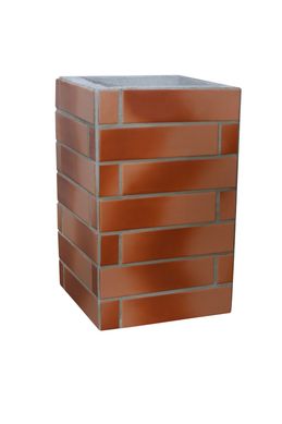 Duto Revestida, Concreto, Vermelha Mesclada, 30x30x25cm