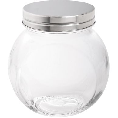 Pote de Vidro Bsico com Tampa 660ml Transparente