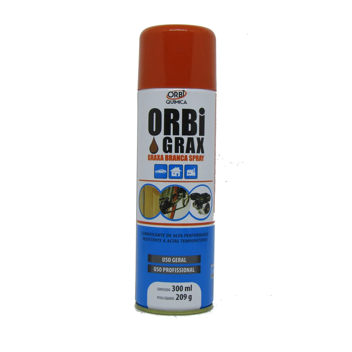 Graxa em Spray 300ml 209g, marca Orbi Química - Foto Principal