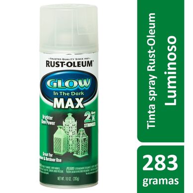 Tinta Spray Especialidades Glow In The Dark 283G Efeito Luminoso/Brilha Transparente Rust-Oleum