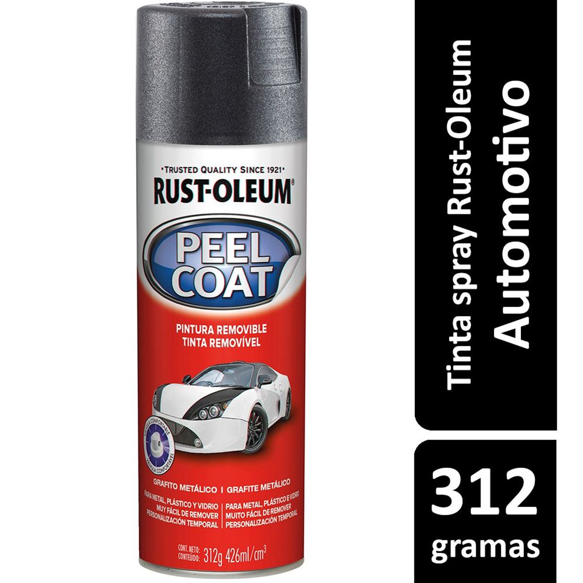 Tinta Spray Fosco Automotivo Rodas e Calotas 312ml Grafite, marca Rust-Oleum - Foto Principal