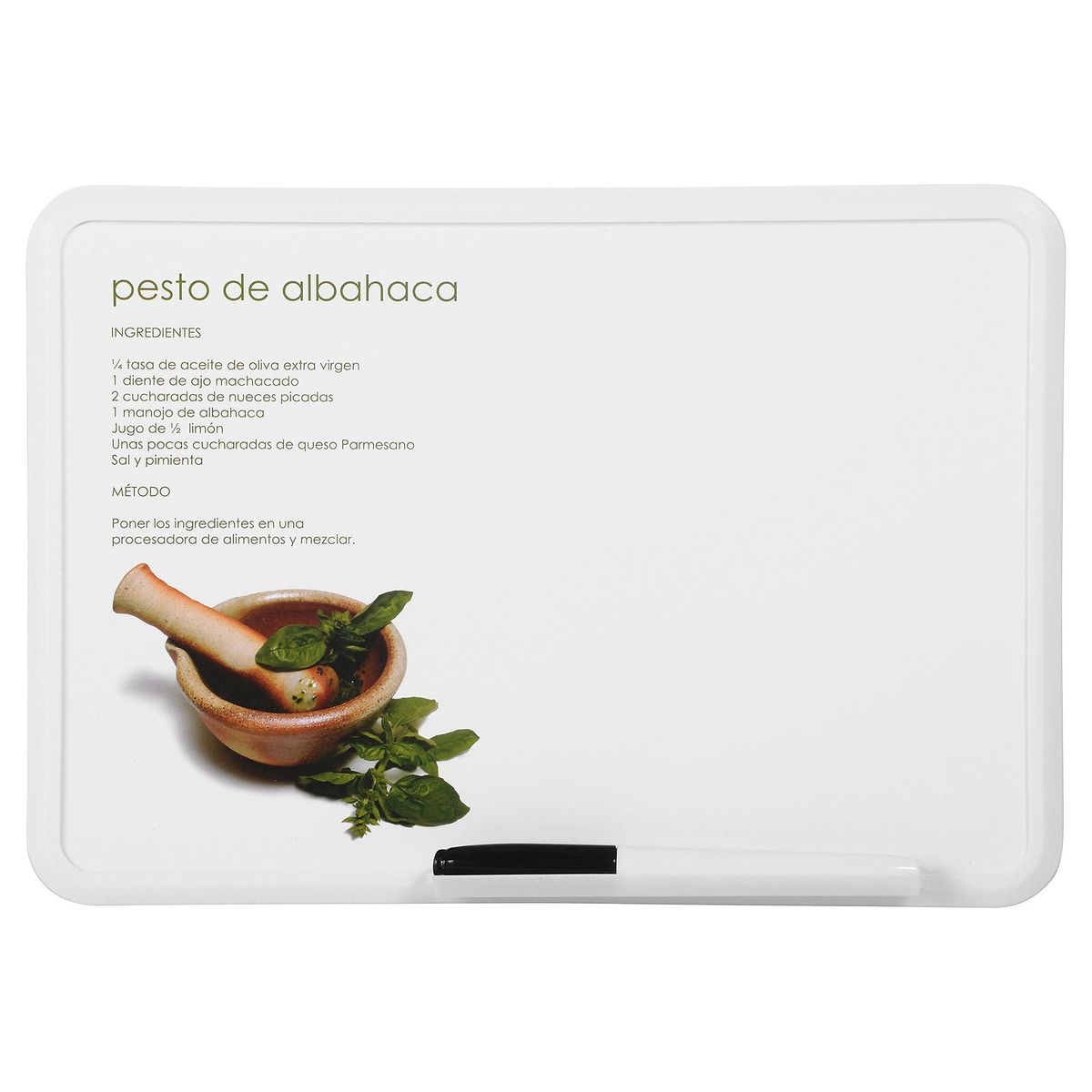Painel Magnético 29x21cm Plástico Branco Home Colection, marca Home Collection - Foto Principal