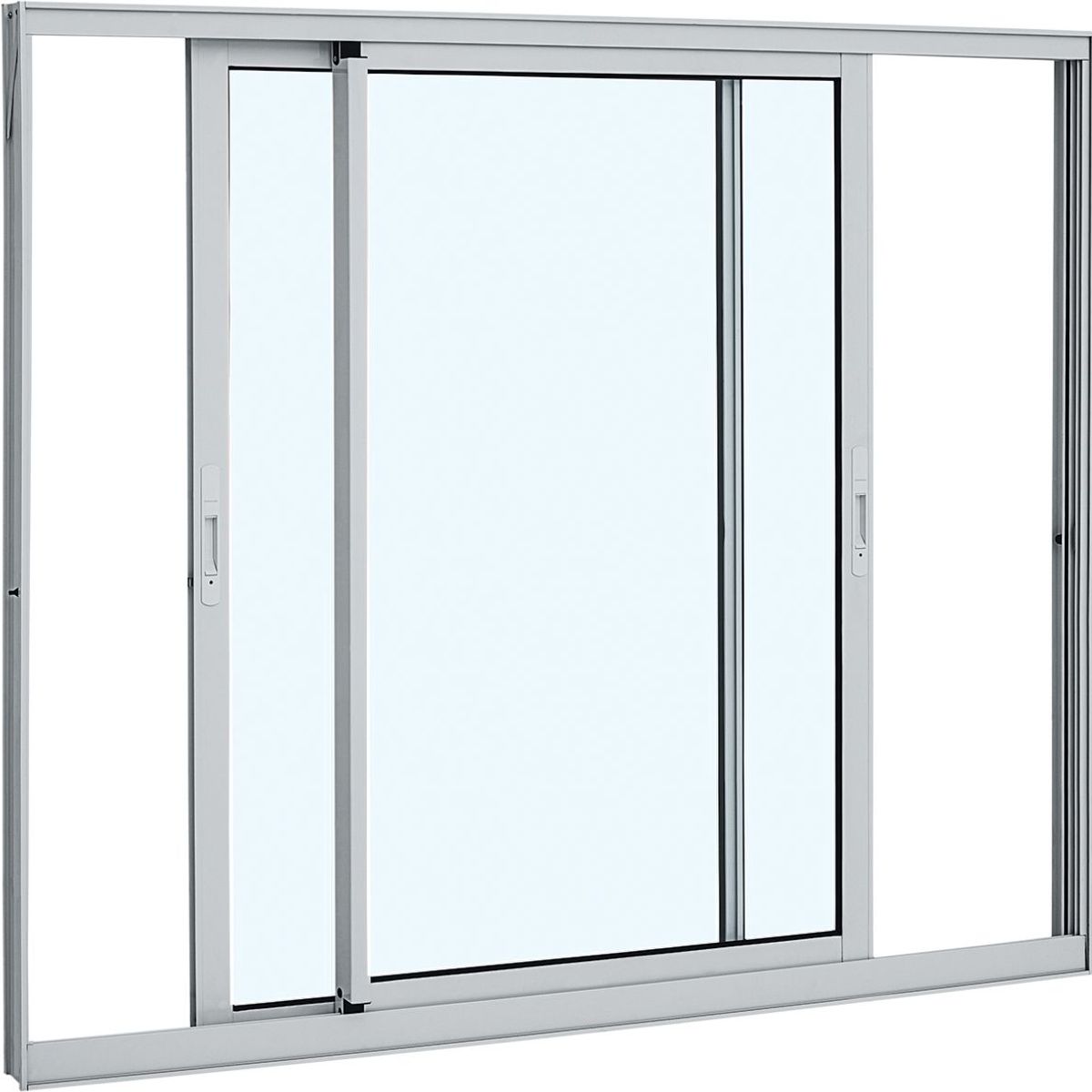 Janela de Correr Alumínio Branco 2 Folhas 100x120x6,4cm Alumifort, marca Sasazaki - Foto Principal