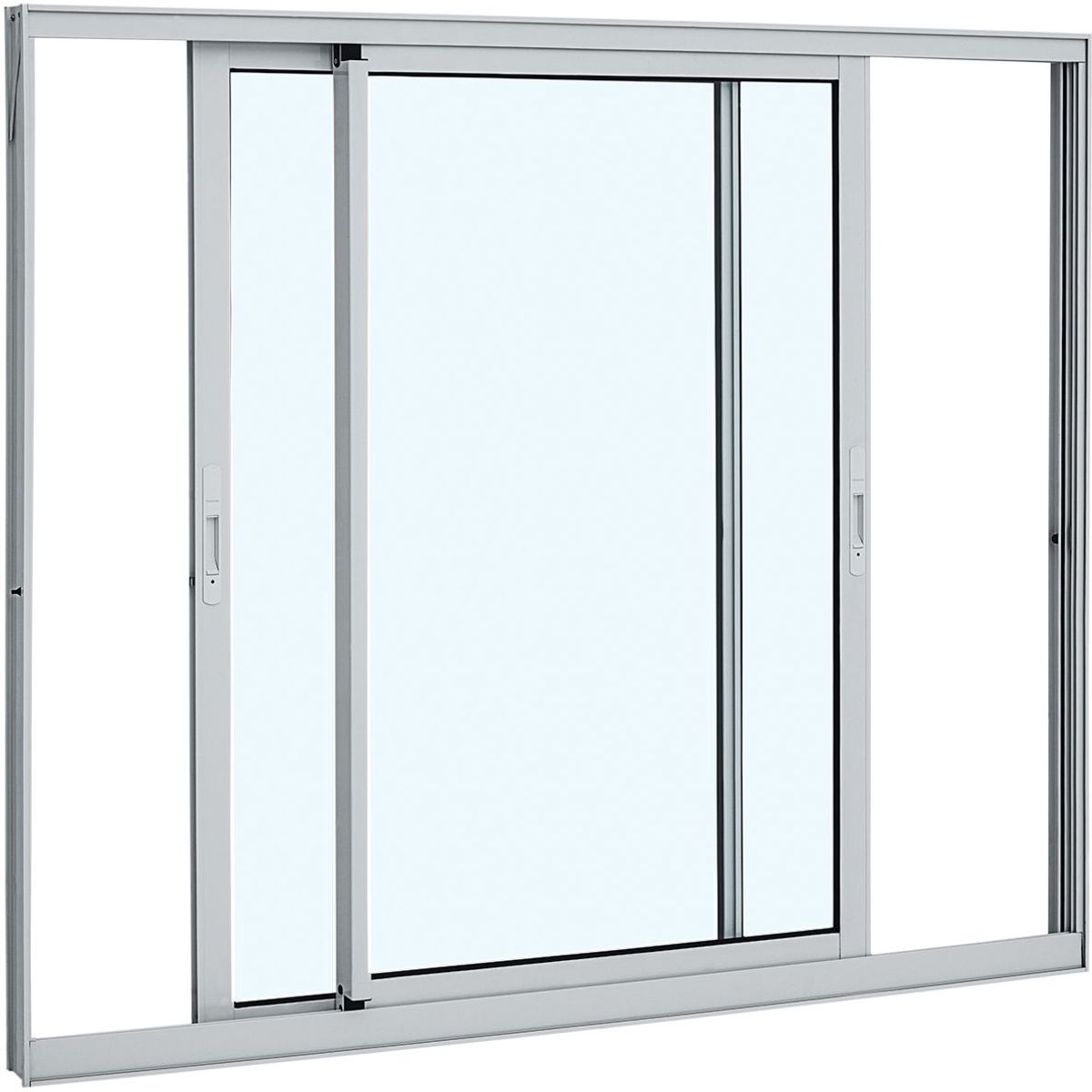 Janela de Correr Alumínio Branco 2 Folhas 100x120x6,4cm Alumifort, marca Sasazaki - Foto Principal