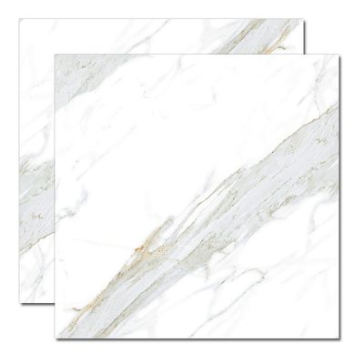 Porcelanato Polido Calacata Lux 82x82cm Caixa 2,00m Branco