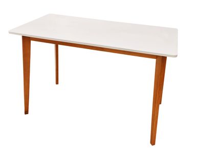 Escrivaninha Luana, Branco e Mel, 125x75x65cm