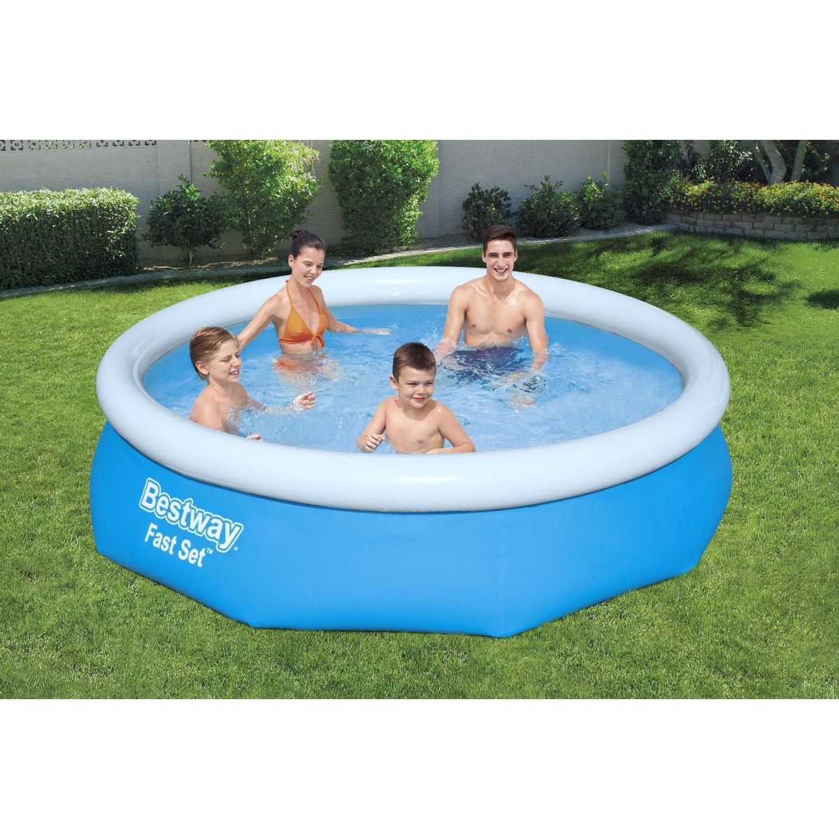 Piscina Inflável Redonda Azul 305x76 Cm Bestway, marca Bestway - Foto 2
