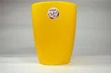 Vaso Alto Oxford 19,5x15cm Amarelo