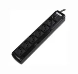 Filtro De Linha 3 Pinos 2P+T 10A 6 Tomadas Cabo Pp Com 1M