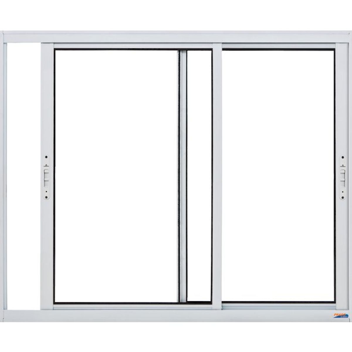 Janela de Correr Alumínio 2 Folhas Móveis 100x150x6,6cm Boldie, marca Prado - Foto Principal