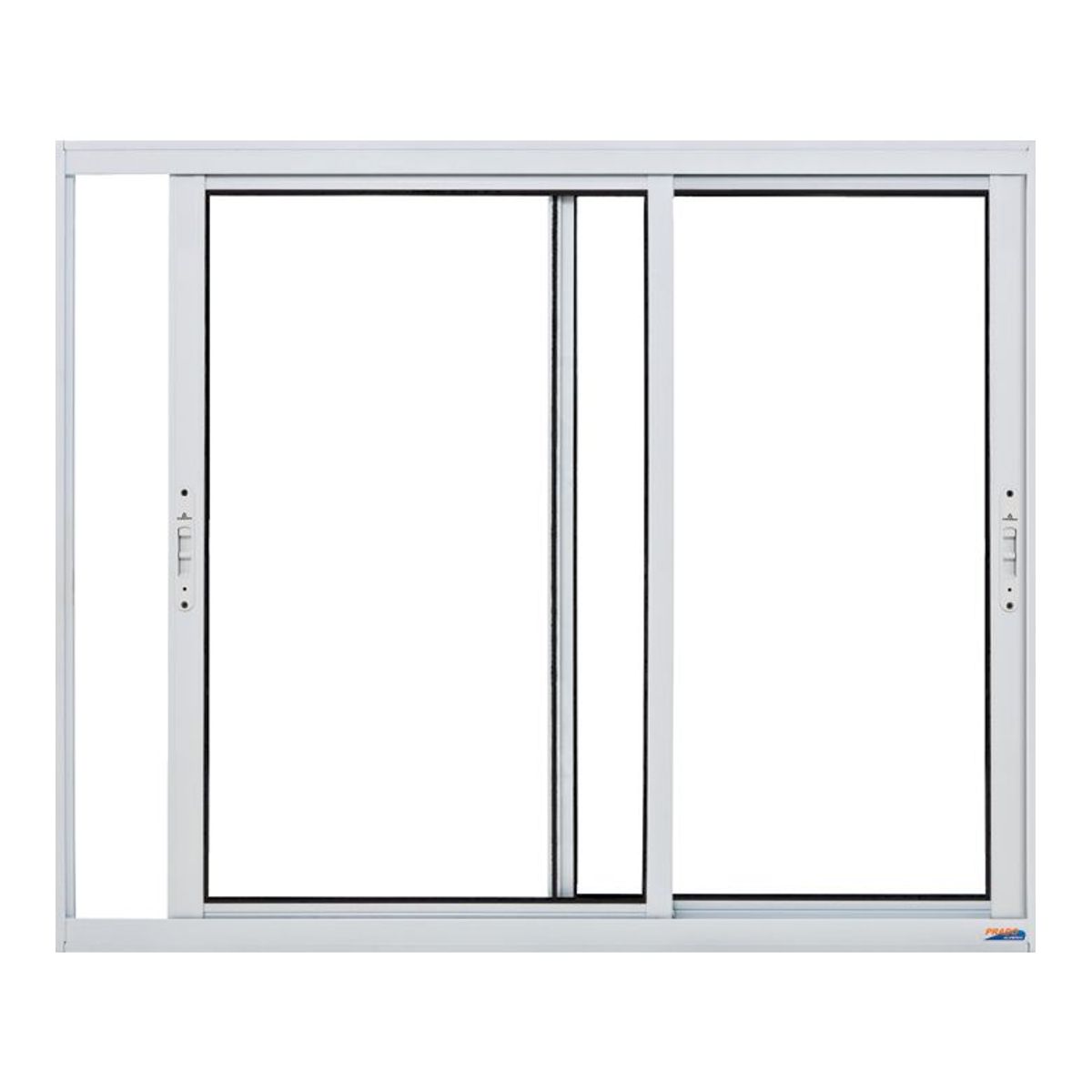 Janela de Correr Alumínio 2 Folhas Móveis 100x150x6,6cm Boldie, marca Prado - Foto Principal