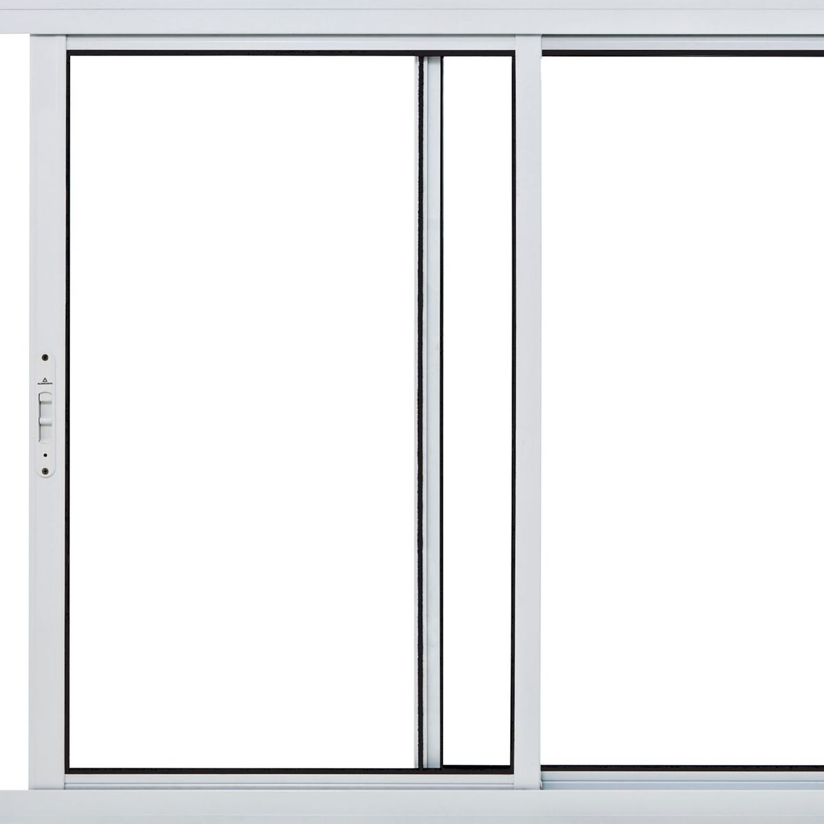 Janela de Correr Alumínio Branco 2 Folhas Móveis 100x120x6,6cm Boldie, marca Prado - Foto Principal