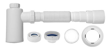 Sifo Tubo Extensvel Universal Cromado Com Copo e Canopla