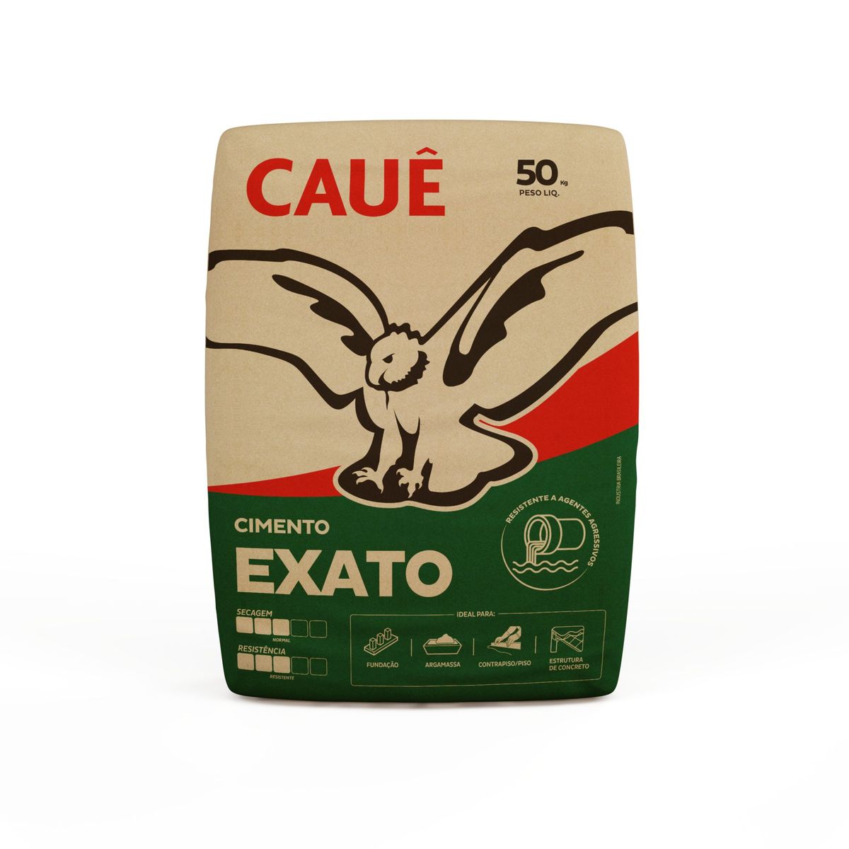 Cimento Cinza Exato 50kg Cauê, marca Cauê - Foto Principal