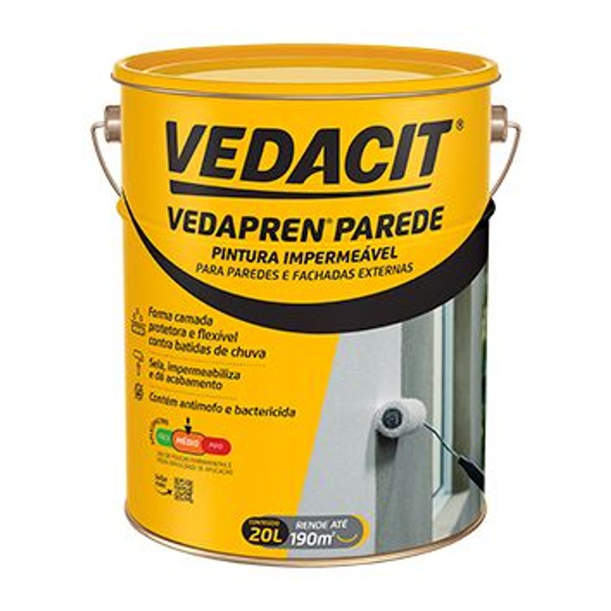 Tinta Impermeável Vedapren Parede 20L Branco, marca Vedacit - Foto Principal