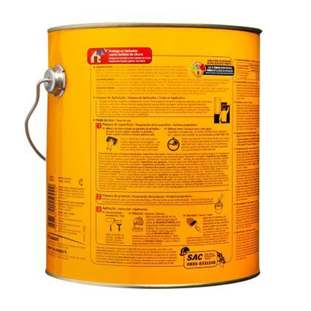 Pintura Impermeável Vedapren Parede Branco Galão 3,6 Litros Vedacit, marca Vedacit - Foto 2