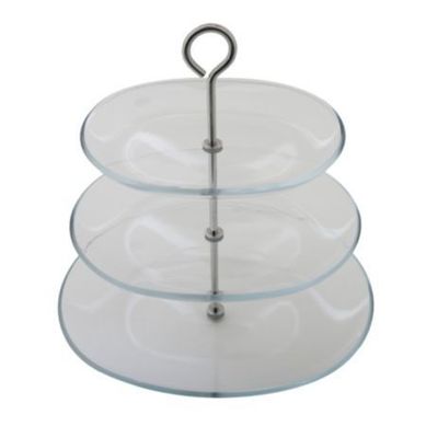 Bandeja de Vidro 3 Nveis Just Home Collection