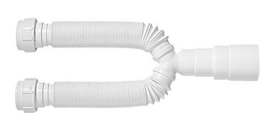 Sifo Tubo Extensvel Universal Duplo Branco Com Suporte