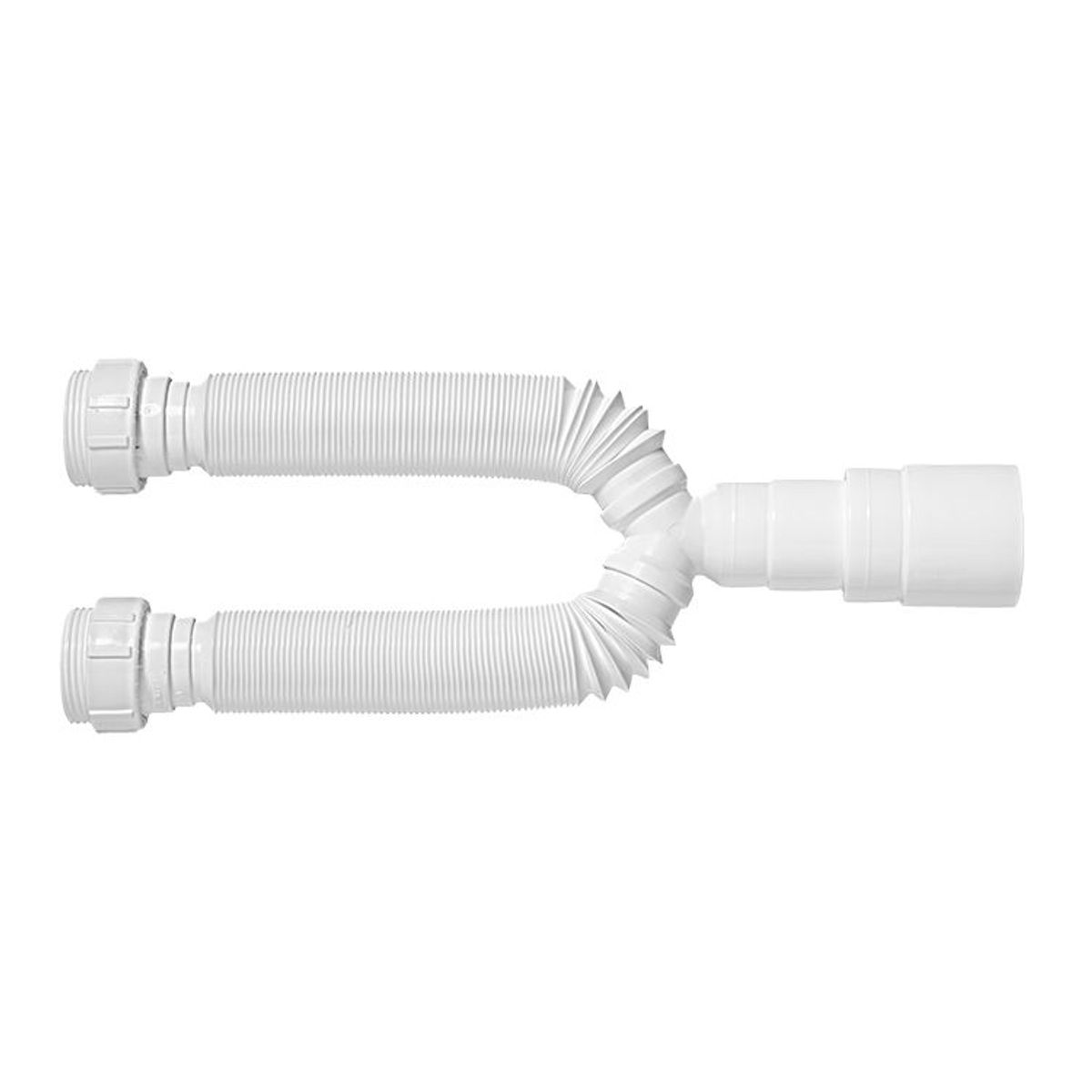 Sifão Tubo Extensível Universal Duplo Branco Com Suporte, marca Blukit - Foto Principal