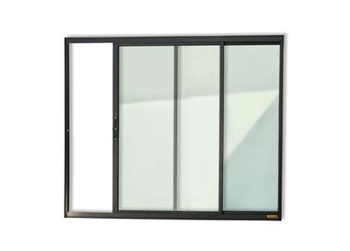 Janela de Correr Alumnio Preto 2 Folhas Esquerda 100x150x6,2cm Confort